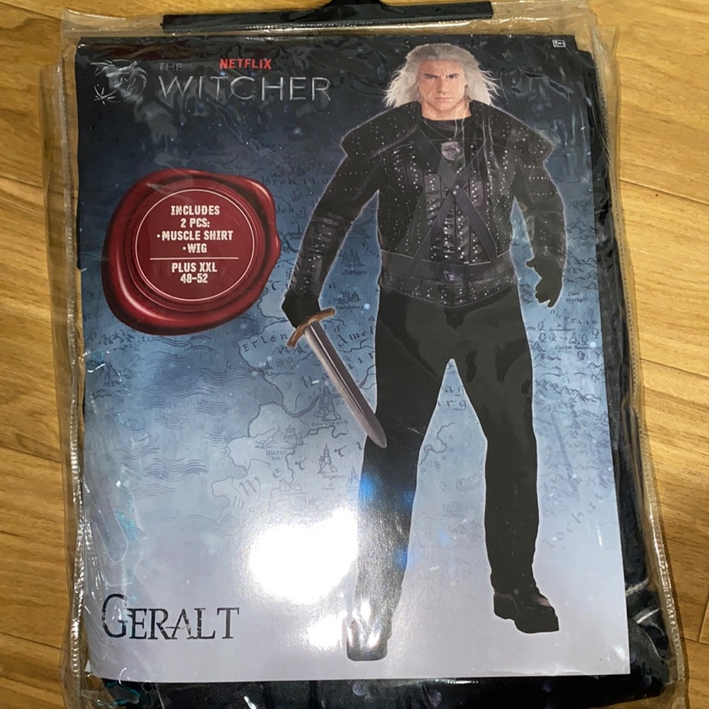 Men’s Netflix The Witcher Geralt Costume XXL